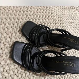 Black Strappy Women's Sandals
